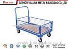 Four Wheel Folding Hand Truck Trolley For Hotel , Metal Hand Cart