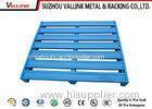 Custom 2 Way Entry Powder Coating Steel Pallets For Warehouse Storage