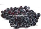 Small Particles Delicious Taste Fresh Red / Black Grapes Fruit 23mm