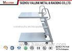 Anti - Slip Steel Two Platform Rolling Step Ladder ,150 kg Load Capacity