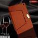 Red Pu Flip Stand 8inch Tablet Leather Cases Standing Rotating For Ipad Mini