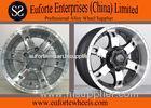 15inch 16inch Black Custom Off Road Truck Wheels , Alloy Wheel Rims