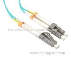 LC-LC OM3 duplex fiber optic patch cord