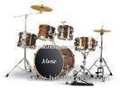 Lacquered Full Size 5 Piece sound percussion drum set Walnut Brown