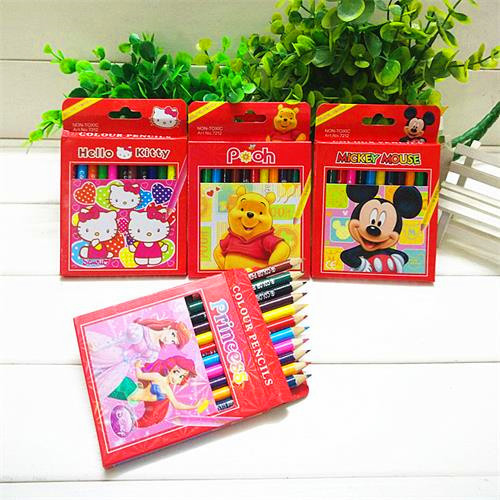 kids wooden color pencil set