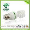 24W T4 6000H Half Spiral Light Bulbs / Energy Saving Light Bulb With E27 White And Warm White