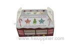 Food Pastry Packaging Auto Bottom Hand Printed Cardboard Boxes with PET Window