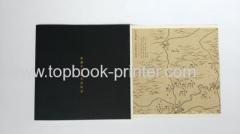 Textured cover side sewn binding softcover book printing for wine company