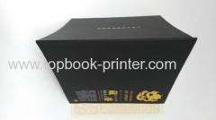 Textured cover side sewn binding softcover book printing for wine company