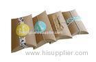 Rope Crossed Pillow Printing Box Packaging , Gift Packaging Boxes With Cut Paper Sticked