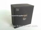 Luxury Rigid Board Gift Packaging Boxes, Black Coated Paper Boxes For Electronics Packaging