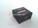 Luxury Black Rigid Gift Packaging Boxes, Foil Stamping Paper Packaging Boxes For Promotion