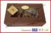 Luxury Chocolate Color Packaging Gift Boxes , Top and Base Box With Window Package