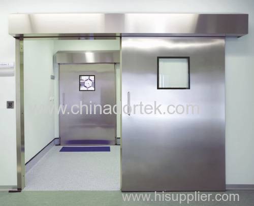 super heavy automatic sliding leaded doors for radiation proof