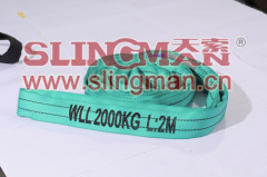 High quality WLL2ton 2000kg endless eye-eye round sling 6:1 7:1 8:1