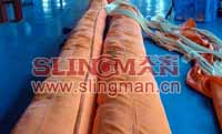 High quality WLL200ton 200000kg heavy duty round sling 6:1 7:1 8:1