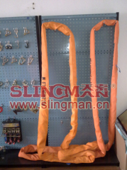 High quality WLL200ton 200000kg heavy duty round sling 6:1 7:1 8:1