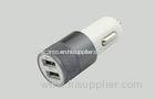 2a Gray multi USB Car Charger For Smart Phone and Tablet PC