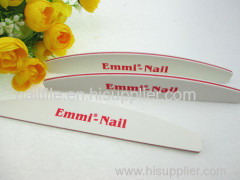 professional white nail file halfmoon nail file