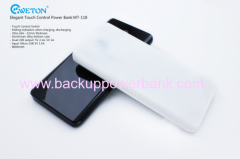 Touch Control 8000mAh Dual USB Power Bank For Smartphones