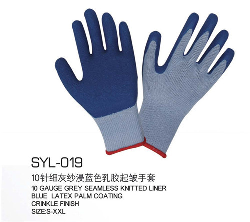knitting yarn Wear non-slip oil resistant to and alkali resistant anti-static working gloves