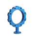ISO Certificate Ductile Iron ANSI Butterfly Valve Casting Parts OEM