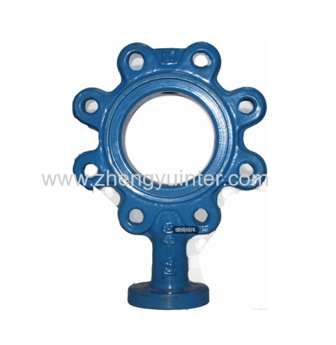 Ductile Iron Lug Butterfly Valve Body Casting Parts OEM