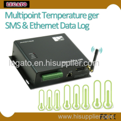 Multipoint Temperature Monitoring System over SMS & Ethernet