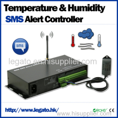 SMS temperature & humidity alert