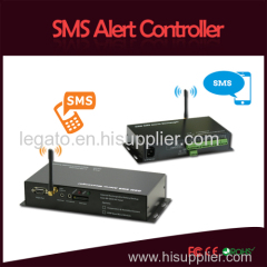 standalone gsm sms controller sending sms message on alarm triggered.