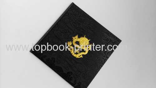 Gold stamped cover side sewn hardcase book printer or binder