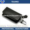 Personalised Zippered Leather Key Holder Keychain Pouch Wallet For Car Remote Control