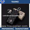 Buick / Peugeot / Nissan Car Plaid Pattern Real Leather Pocket Key Holder