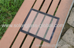 Solar LED glass with float