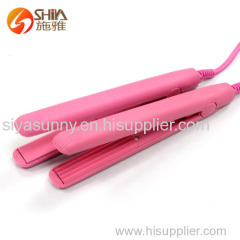 Automatic Multifunctional 2 in 1 do USB powered mini hair straightener flat iron with teeth and good quality