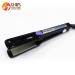 Newest 1/4in.titanium ironic professional her styler hair straightener flat iron with LED steam