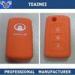 Great Wall Car Smart Remote Rubber / Silicone Key Fob Cover Orange / Red