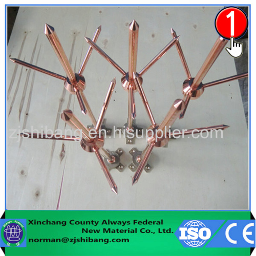 Copper Lightning Rod For Building