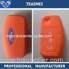 Personalized Soft Ford Smart Remote Silicone Car Key Cover Orange