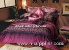 Peacock Feather Sateen Cotton Bedding Sets for Ladies , queen comforter sets