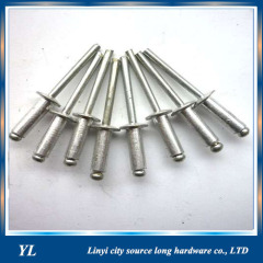 Alibaba supply fastener DIN 7337 open type blind steel rivet/aluminum rivets