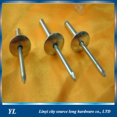 Large flange head aluminum blind rivets for air duct with ANSI standard