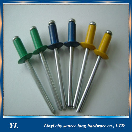 Suppliers of professional design aluminum color head blind rivets