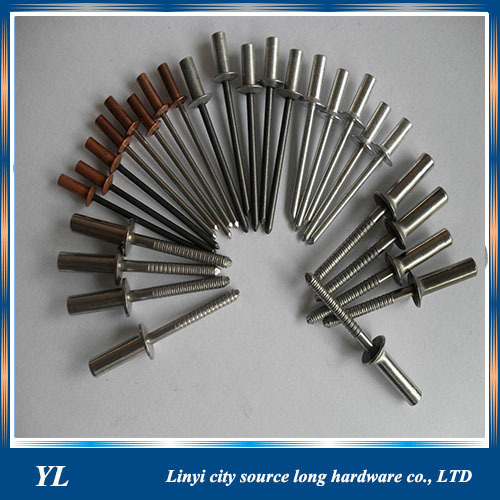 Aluminum closed end blind rivet