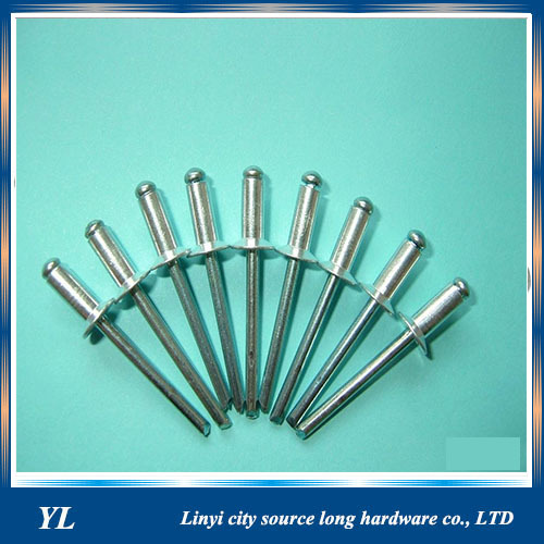 Alibaba supply fastener DIN 7337 open type blind steel rivet/aluminum rivets