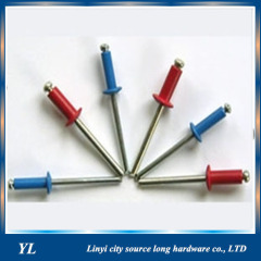 high strength color painted open type aluminum steel blind rivets