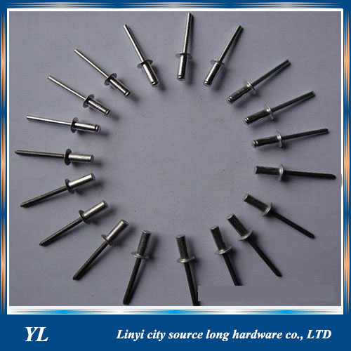 Alibaba china manufacturer supply aluminium steel blind rivet round head aluminium rivet 