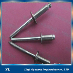 pop flat head blind rivet with zinc plated