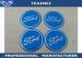 Blue / Black FIAT / AUDI / Ford Wheel Center Cap Stickers Vehicle Emblems Decals