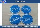 Blue / Black FIAT / AUDI / Ford Wheel Center Cap Stickers Vehicle Emblems Decals